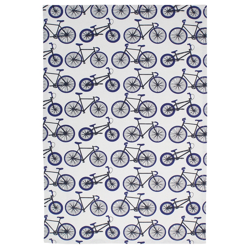 MU Kitchen Designer Print Kitchen Towel, Biking
