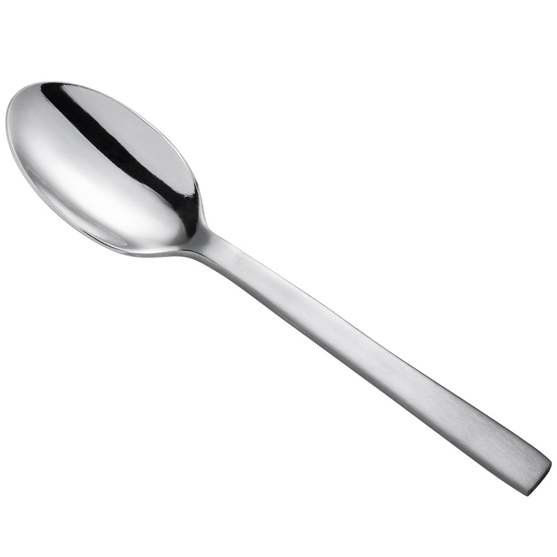 Oneida B449SFTF Chef’s Table Satin 5 3/4″ 18/0 Stainless Steel Heavy Weight European Size Teaspoon – 12/Pack