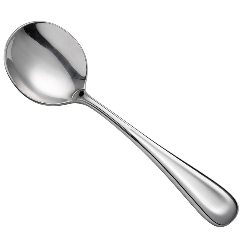 Oneida B882SBLF Acclivity 6″ 18/0 Stainless Steel Heavy Weight Bouillon Spoon – 12/Pack