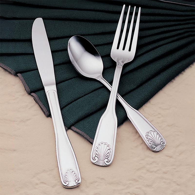 World Tableware Brandware 127 029 Coral 6″ 18/0 Stainless Steel Heavy Weight Cocktail Fork – 12/Pack