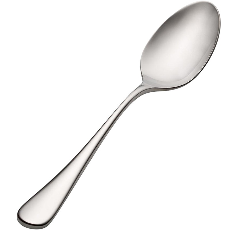 Bon Chef S4003 Como 8″ 18/10 Stainless Steel Extra Heavy Soup / Dessert Spoon – 12/Pack
