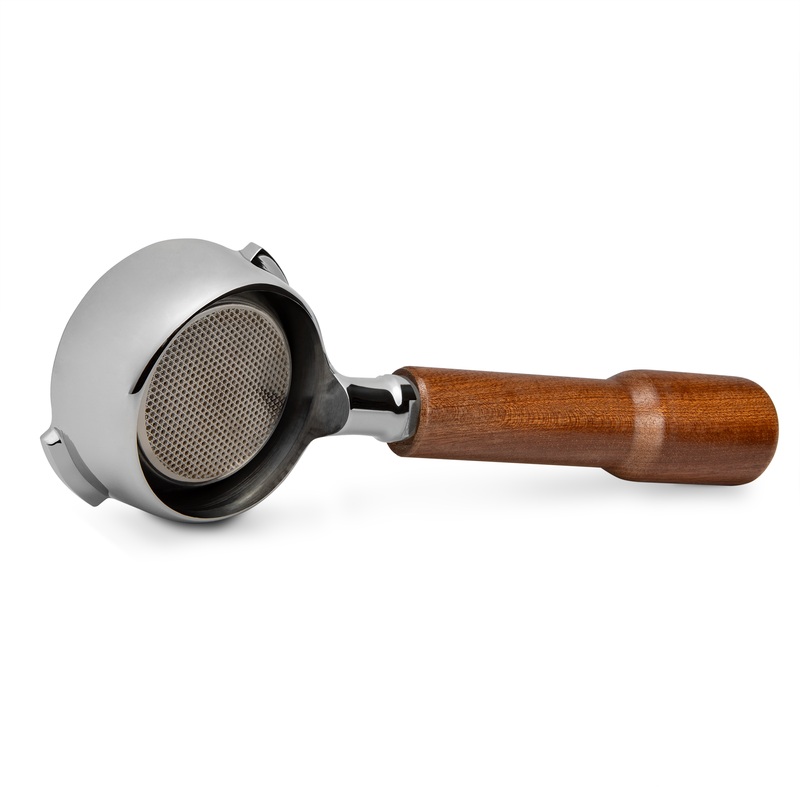 Complete Bezzera Portafilter with Sapele Handle – Bottomless