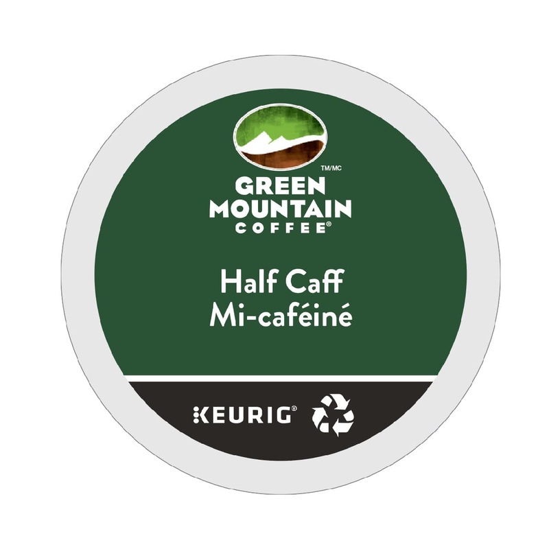 Green Mountain Half-Caff K-Cup Recyclable Pods (Box of 24)