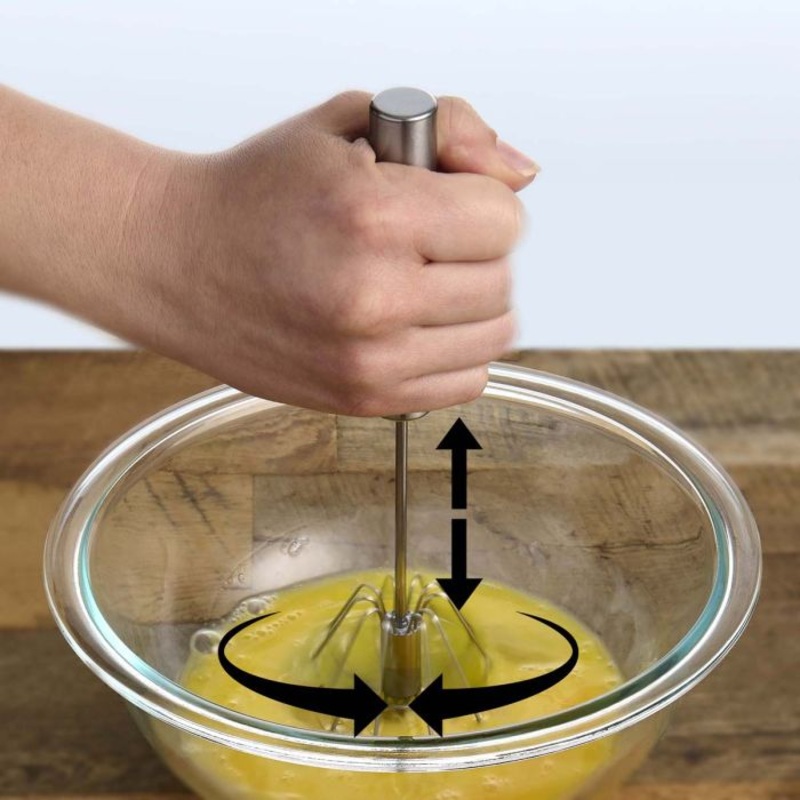 HIC Mrs. Anderson’s Baking Stainless Steel Rotary Whisk Blender