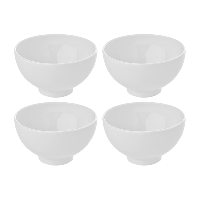 Porcelain Delta-Coupe dia.5.25″ h:3″ 17 oz. Round White Porcelain Bowl (Set of 4)
