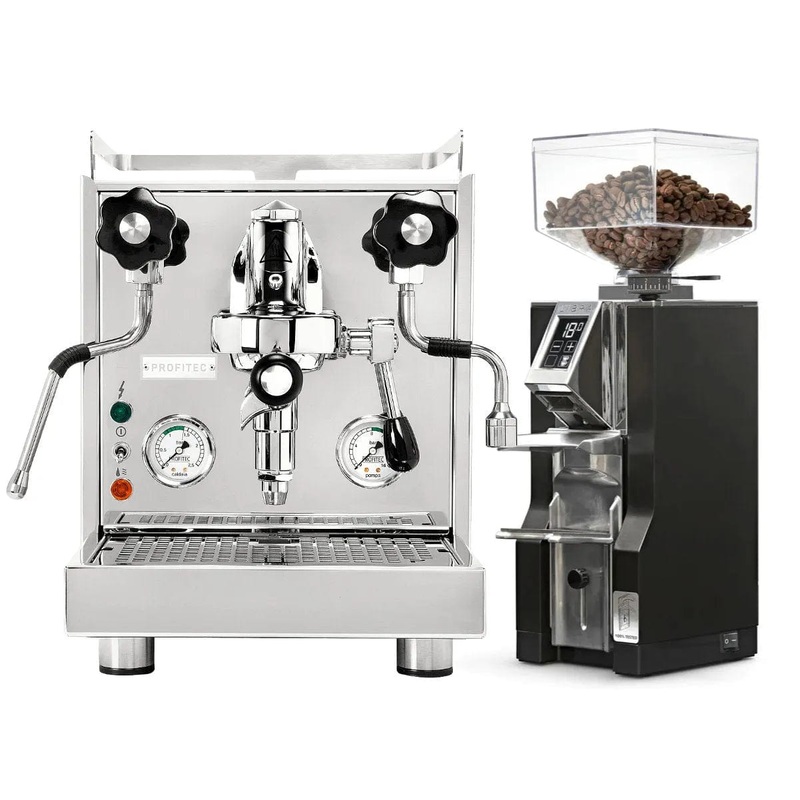 Profitec Pro 500 Espresso Machine & Eureka Mignon Libra Grinder (Matte Black) Bundle