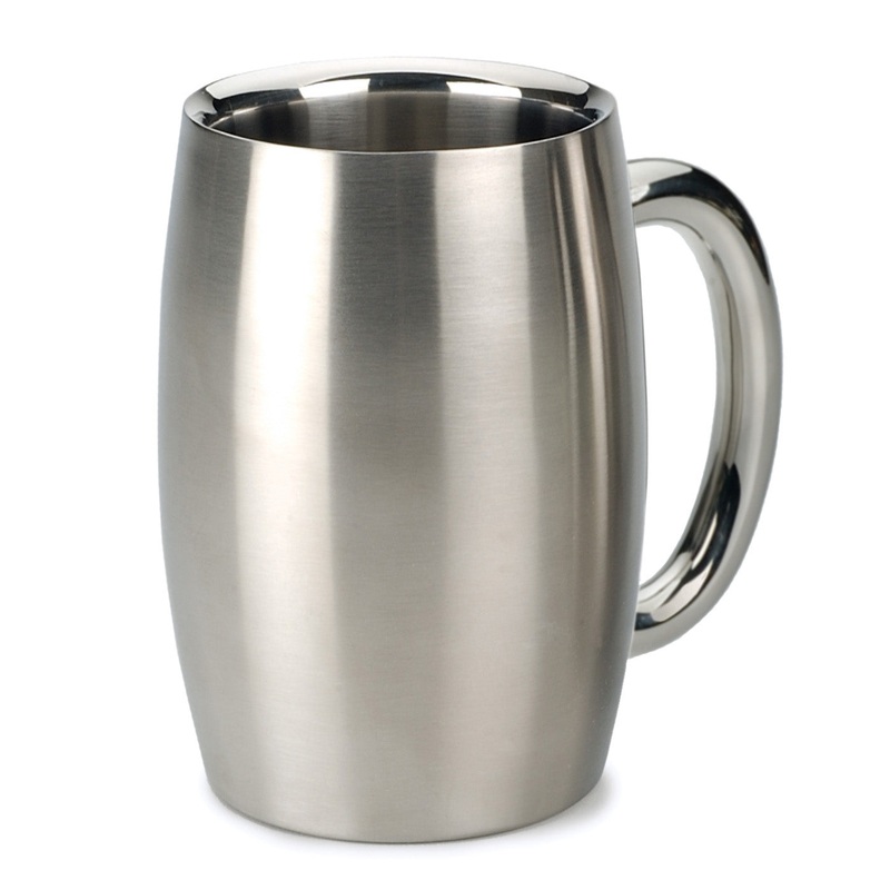 RSVP Endurance Stainless Steel Double Wall Beer Mug