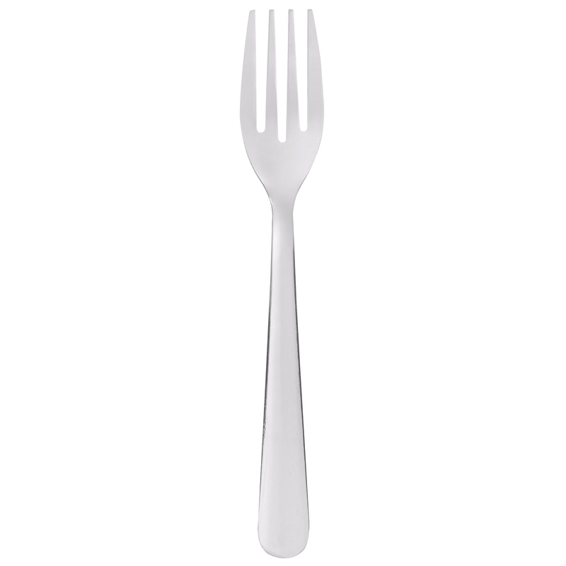 Choice Windsor 6 1/8″ 18/0 Stainless Steel Salad Fork – 12/Pack