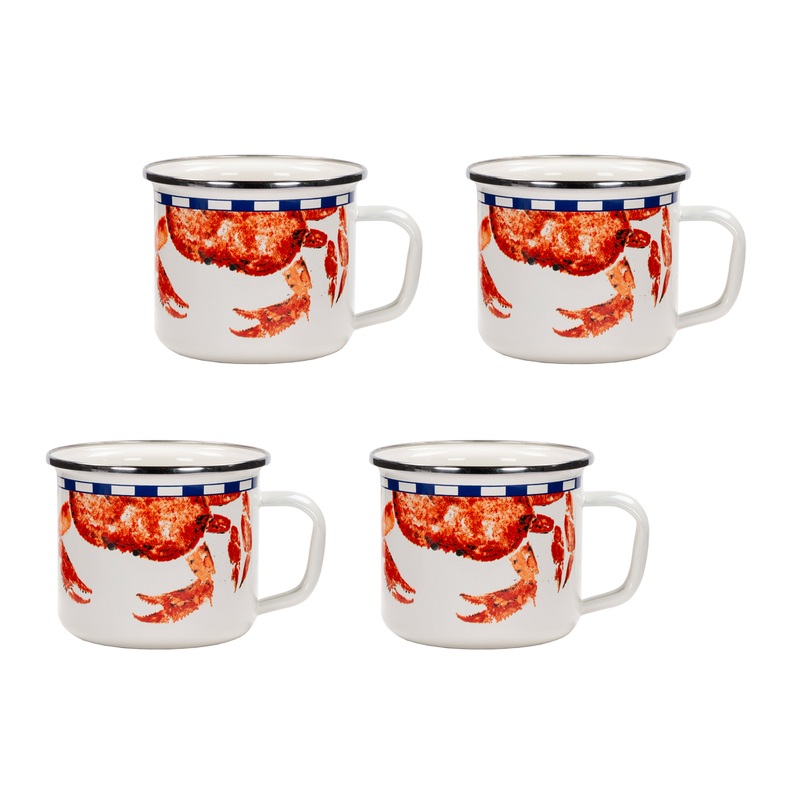 Crab House 24oz Grande Mugs – Set of 4