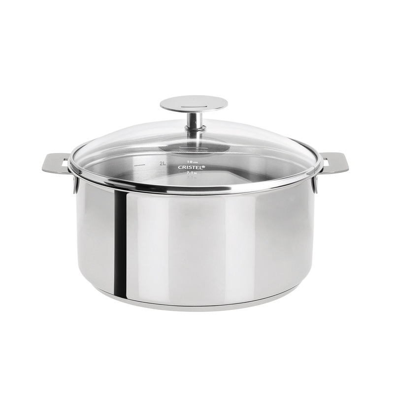 Cristel Mutine Removable Handle – 4 Qt. Stew Pan w/Lid