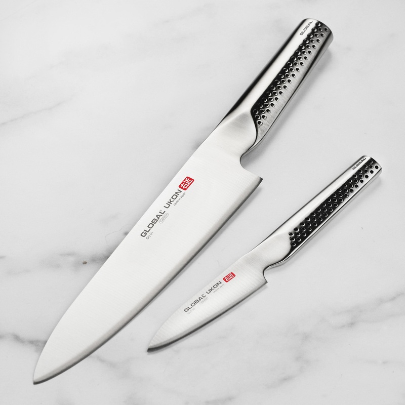 Global Ukon 2 Piece Chef’s & Paring Knife Set