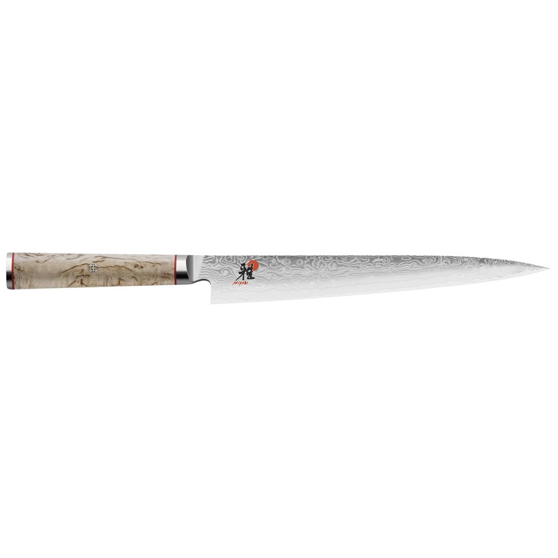 Miyabi Birchwood SG2 5000MCD Stainless Steel Sujihiki Slicing Knife, 9-Inches