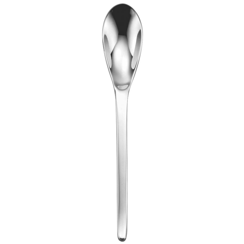 Oneida T483SDEF Apex 8″ 18/10 Stainless Steel Extra Heavy Weight Oval Bowl Soup / Dessert Spoon – 12/Pack