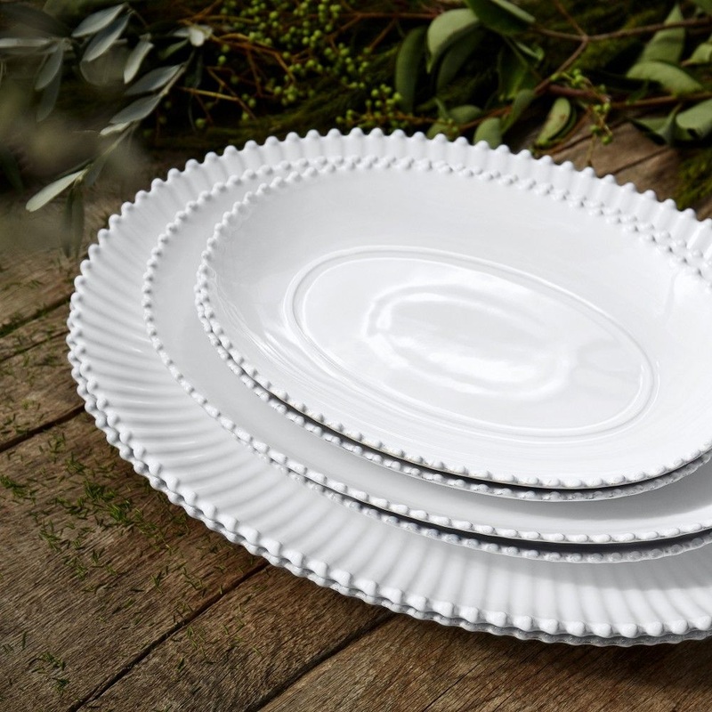 Pearl Platter, 20″ White