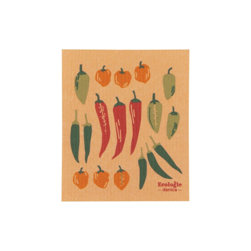 Swedish Sponge Cloth – Chili Peppers