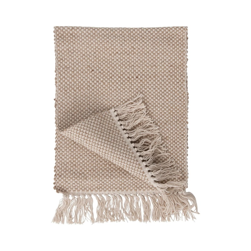 Table Runner – Woven Jute & Cotton w/Fringe