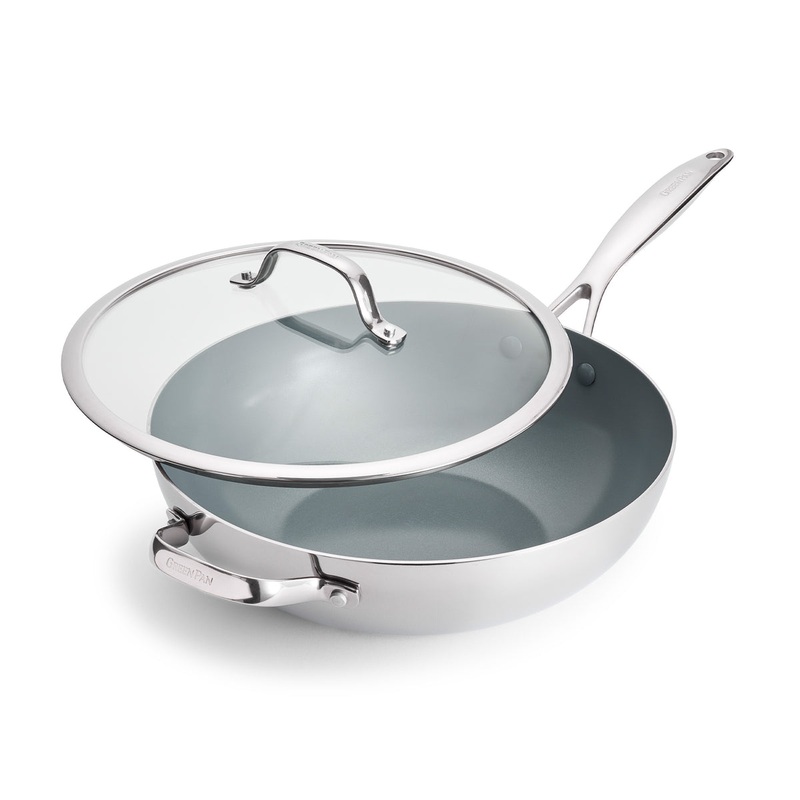 Valencia Pro Stainless Steel 12″ Wok with Lid