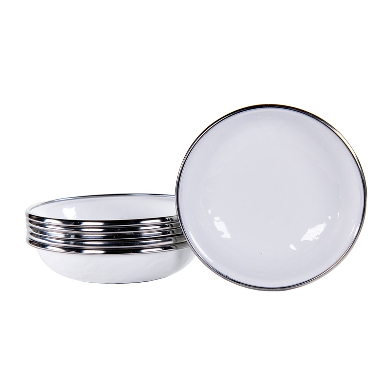 White Solid Tasting Dishes – Set of 6
