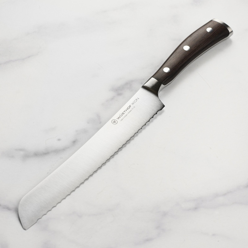 Wusthof Ikon Blackwood 8″ Bread Knife