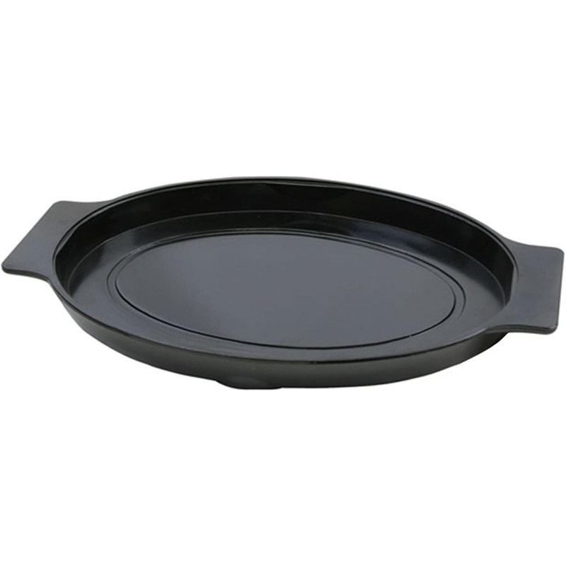 13-4/5″ x 8-4/9″ Oval Bakelite Underliner fits 11-5/8″ x 8″ Stainless Steel Sizzling Platter – Rectangular Sizzle Platter Underliner Base Restaurant Home Kitchen