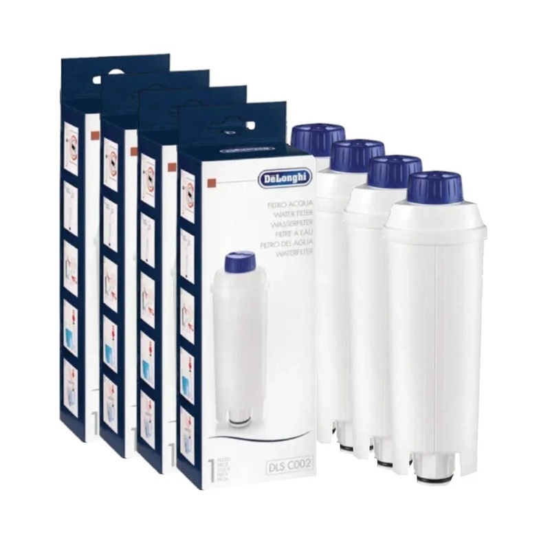DeLonghi Water Filter for ECAM Type Espresso Machines (DLSC002) – Pack of 4