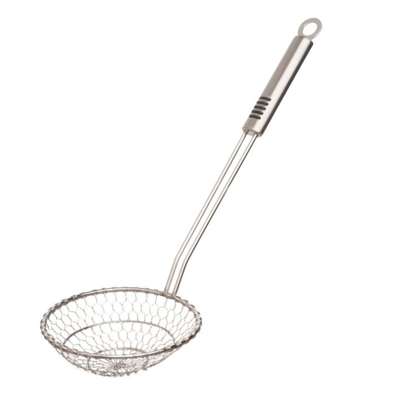 Helen’s Asian Kitchen Stainless Steel Spider Strainer, 5in
