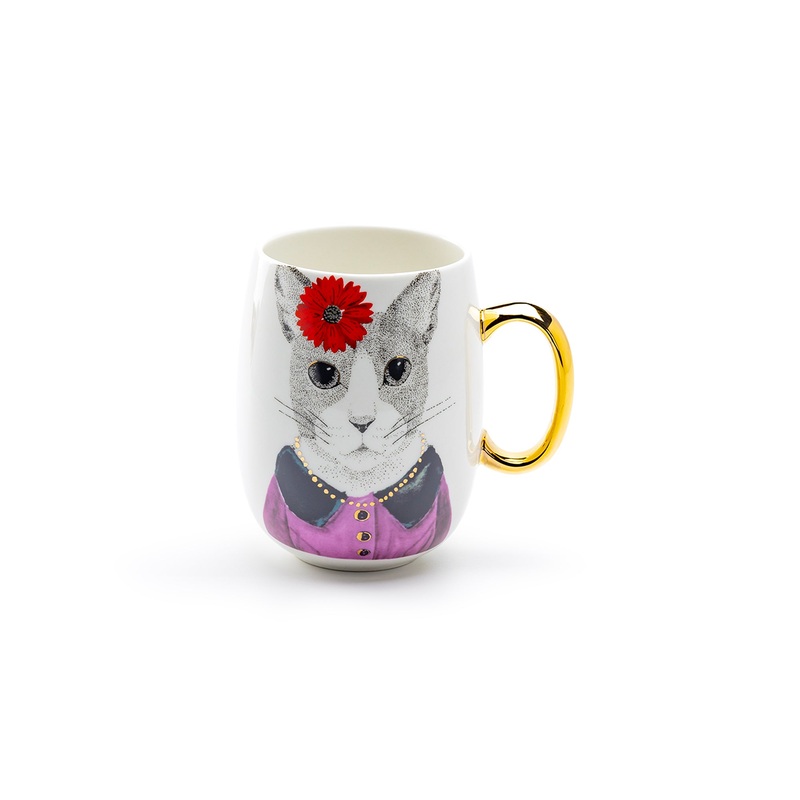 Hipster Cat Large Coffee Mug – 20oz