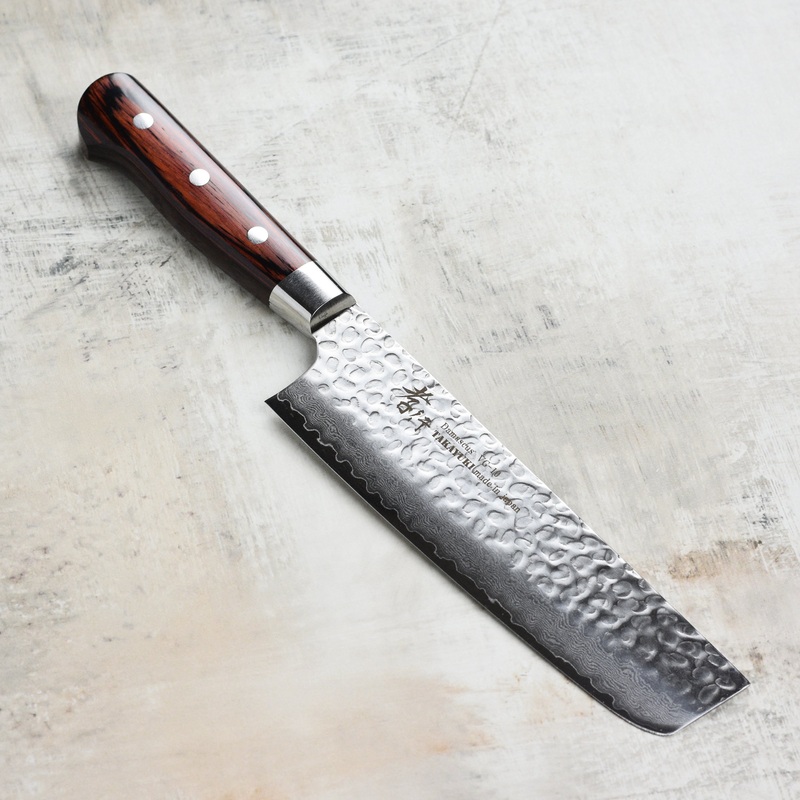 Takayuki Hammered Damascus 6.3″ Nakiri
