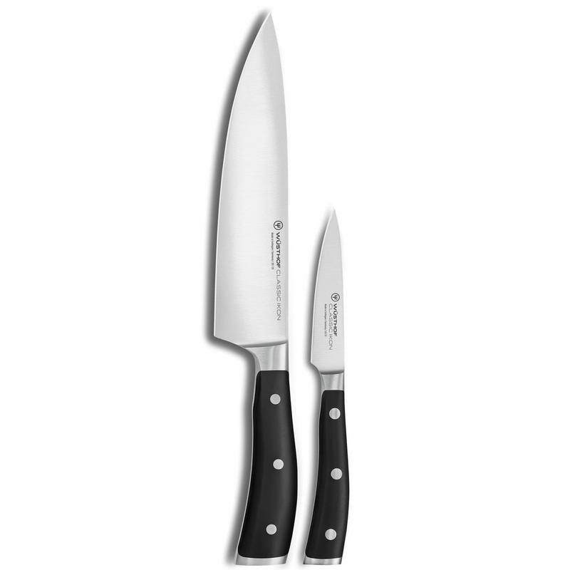 Wusthof Classic Ikon – 2 Pc. Chefs Knife Set- Personalized Engraving Available