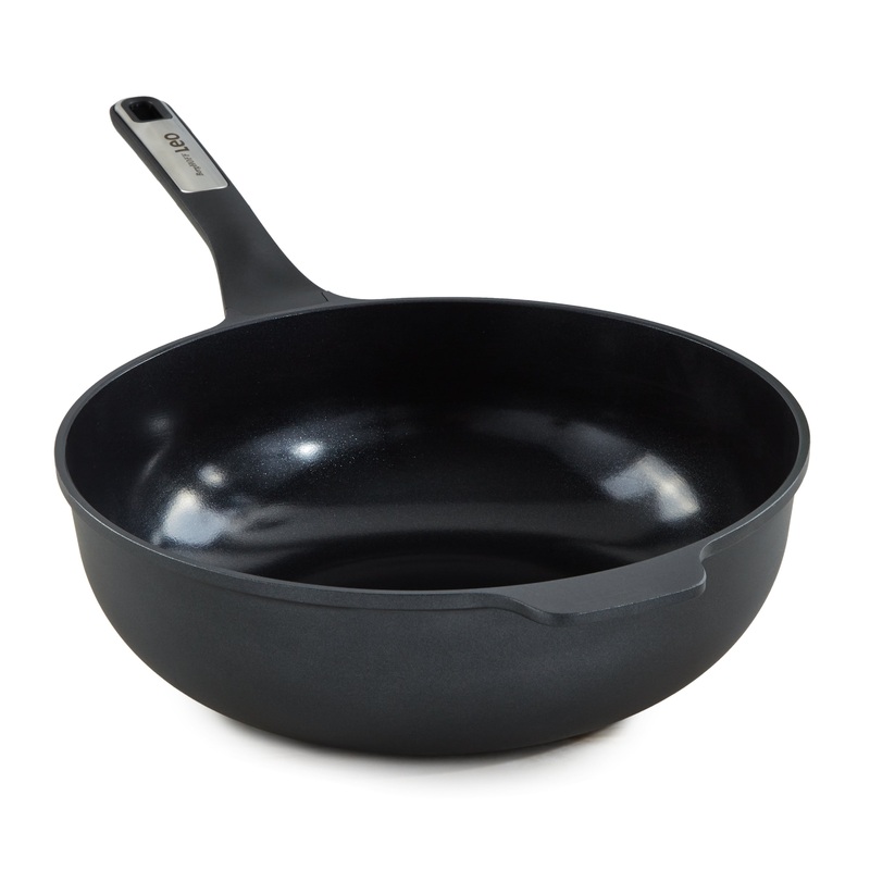 BergHOFF Leo Phantom Nonstick Ceramic 12″ Wok Pan 5.3qt., Recycled