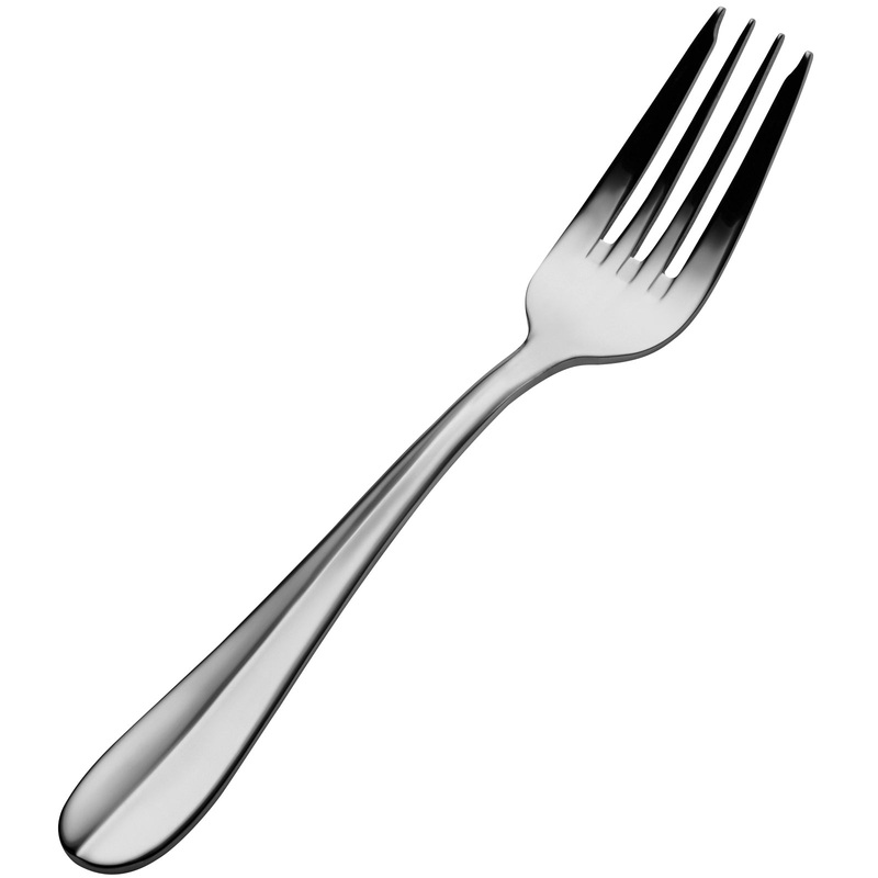 Bon Chef S1107 Chambers 7 3/16″ 18/10 Stainless Steel Salad / Dessert Fork – 12/Pack