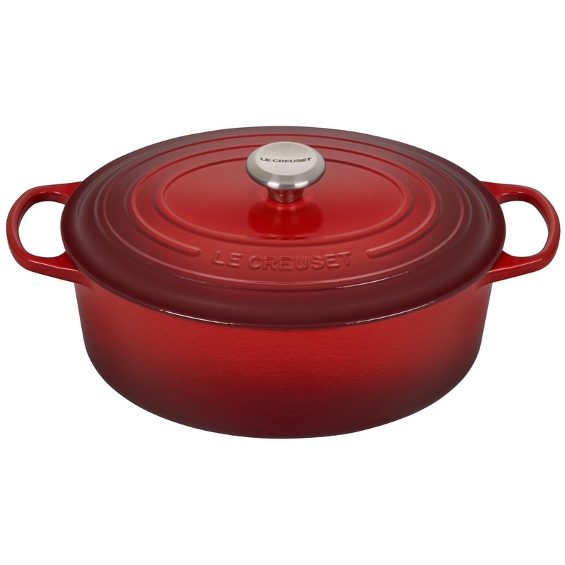 Le Creuset 15.5 Quart Oval Dutch Oven Cerise