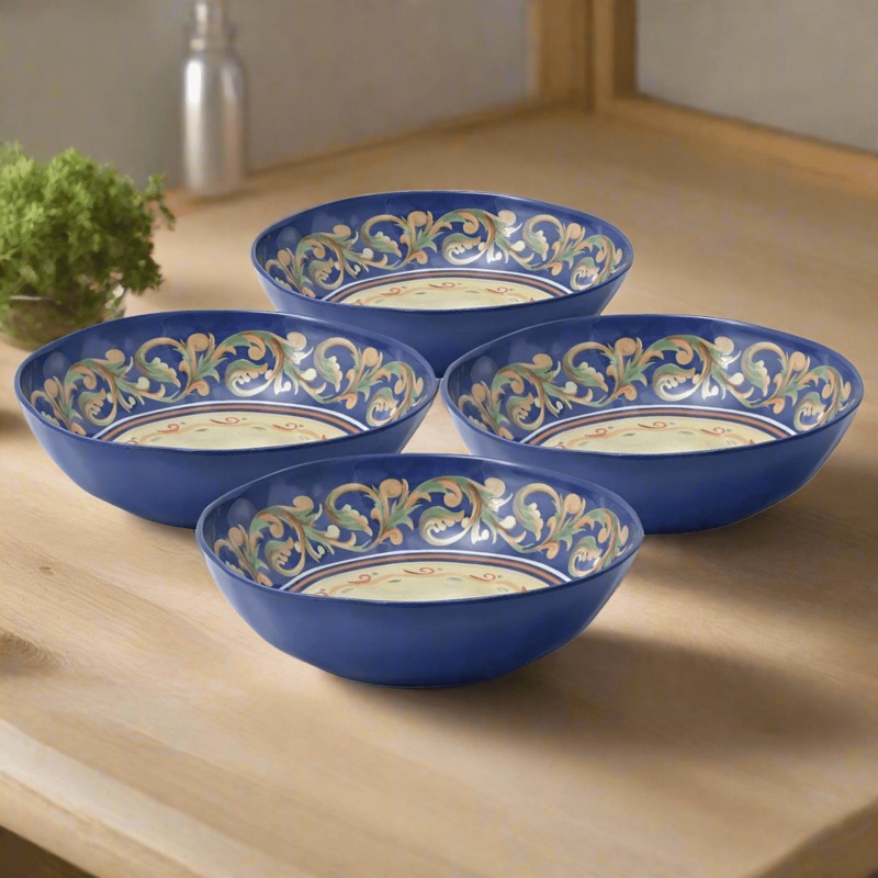 Villa della Luna Set of 4 Outdoor Melamine Cereal Bowls
