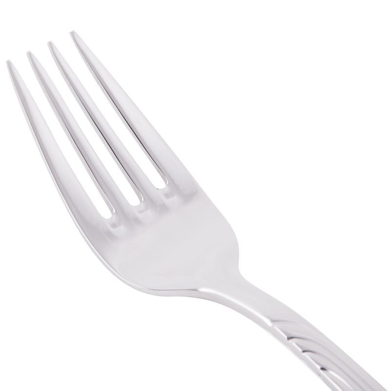 World Tableware 980 030 Neptune 7 1/2″ 18/8 Stainless Steel Extra Heavy Weight Dessert Fork – 12/Pack