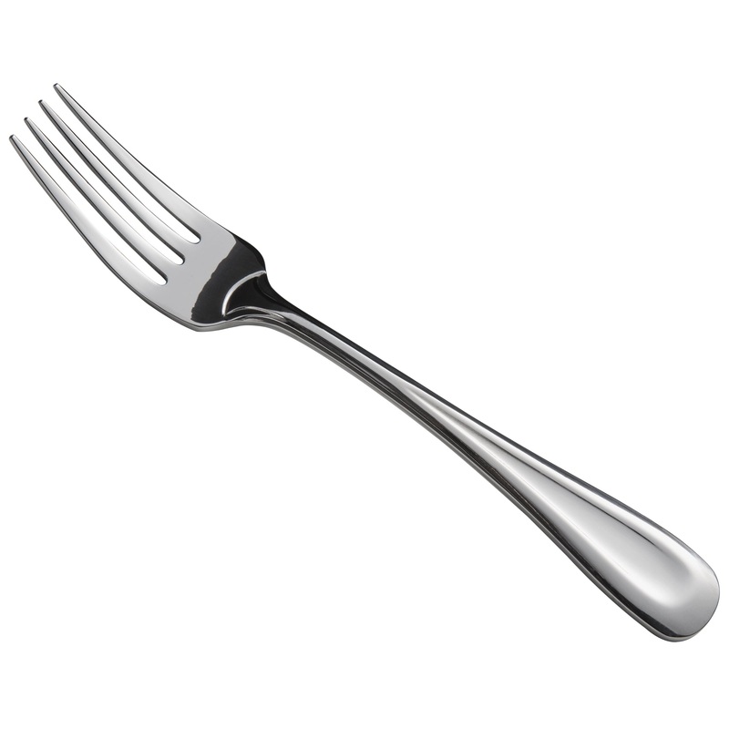 Oneida B882FDEF Acclivity 7 1/8″ 18/0 Stainless Steel Heavy Weight Dessert / Salad Fork – 12/Pack