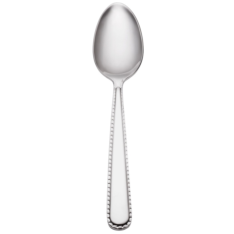 Reed & Barton RB128-001 Stitch 6 3/4″ 18/10 Stainless Steel Extra Heavy Weight Teaspoon – 12/Pack