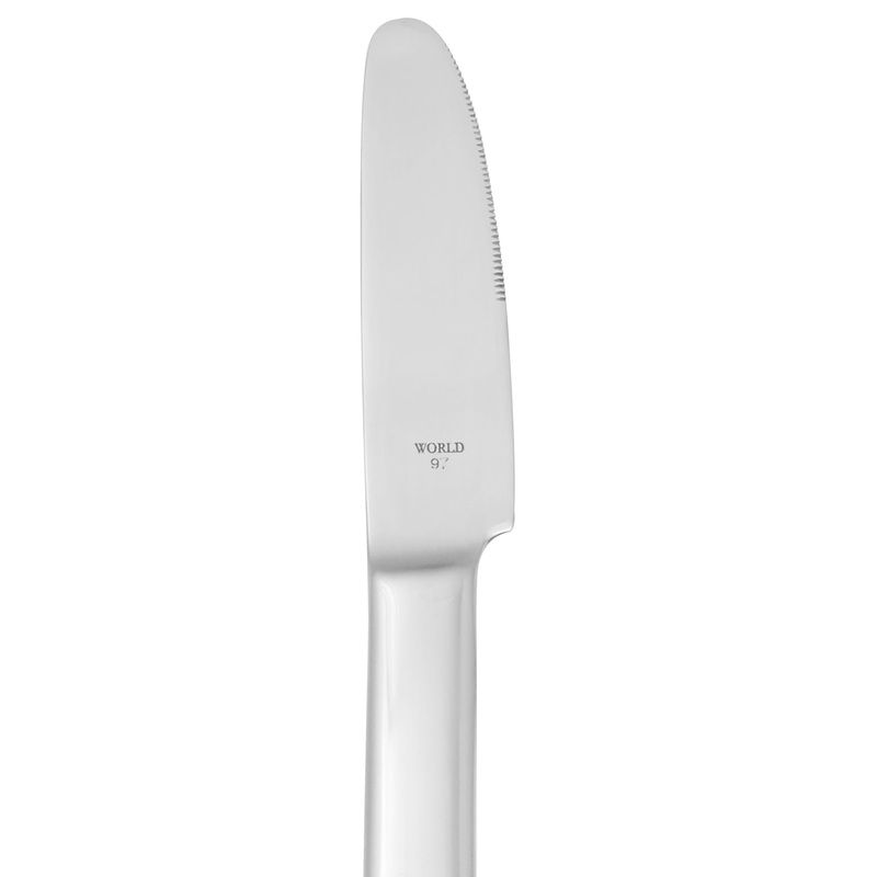 World Tableware 924 5921 Porto 18/8 Extra Heavy Weight Stainless Steel 8 5/8″ Dinner Knife – 12/Pack