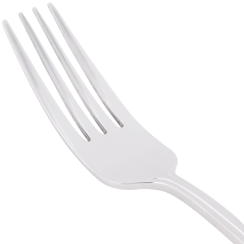 World Tableware 985 030 Varese 7 3/8″ 18/8 Stainless Steel Extra Heavy Weight Utility / Dessert Fork – 12/Pack