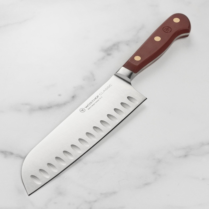 Wusthof Classic 7″ Tasty Sumac Hollow Edge Santoku Knife