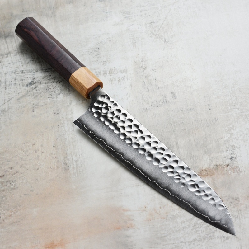Yoshimi Kato Forged Ginsan Stainless Clad 8.25″ Gyuto