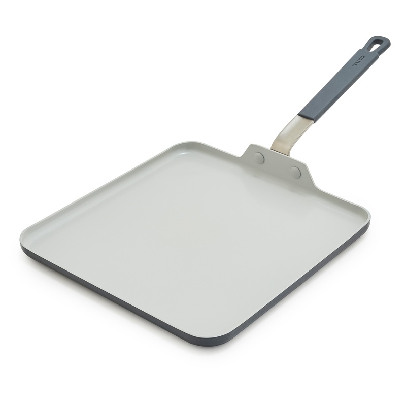 Bobby Flay by GreenPan Professional Ceramic Nonstick 11″ Square Griddle | Graphite