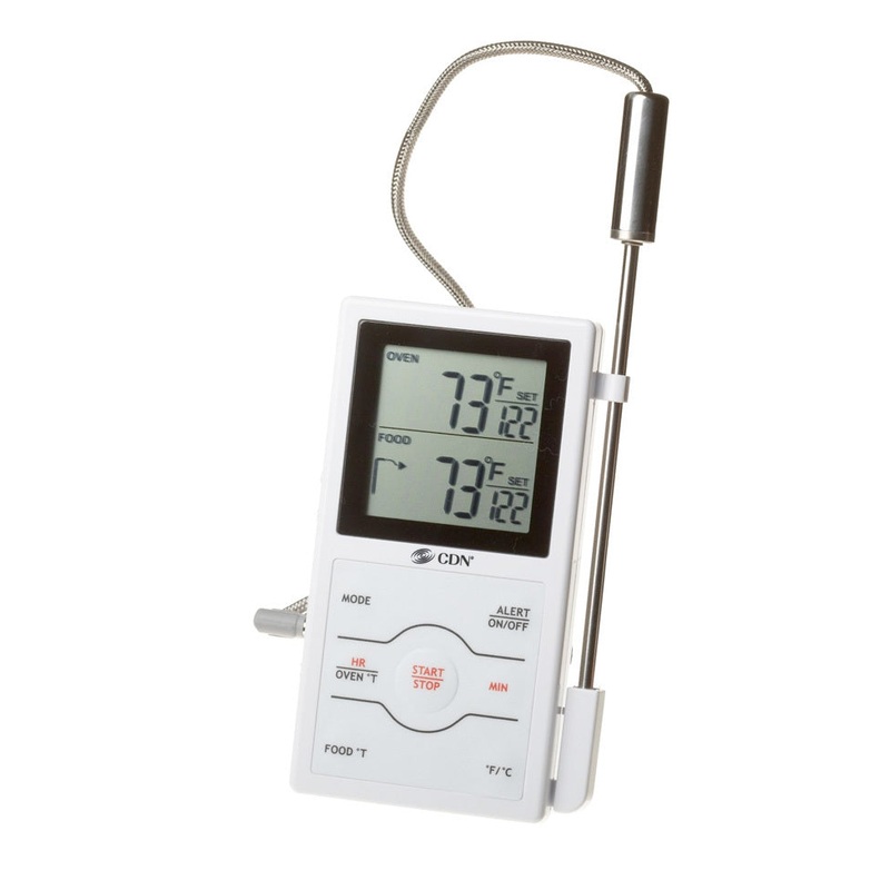 CDN Dual Sensor Probe Digital Cooking Thermometer Timer