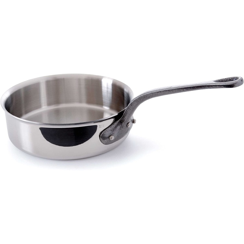 Mauviel M’Cook Ci Stainless Steel Saute Pan, 11 Inch