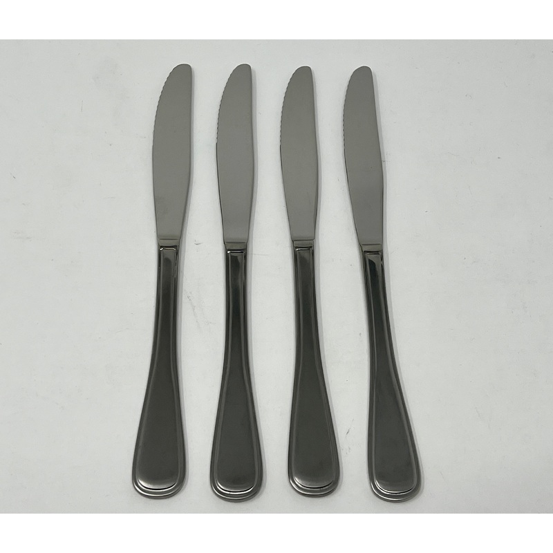 Oneida Independence Set of 4 Serrated Flat Handle Knives 9″