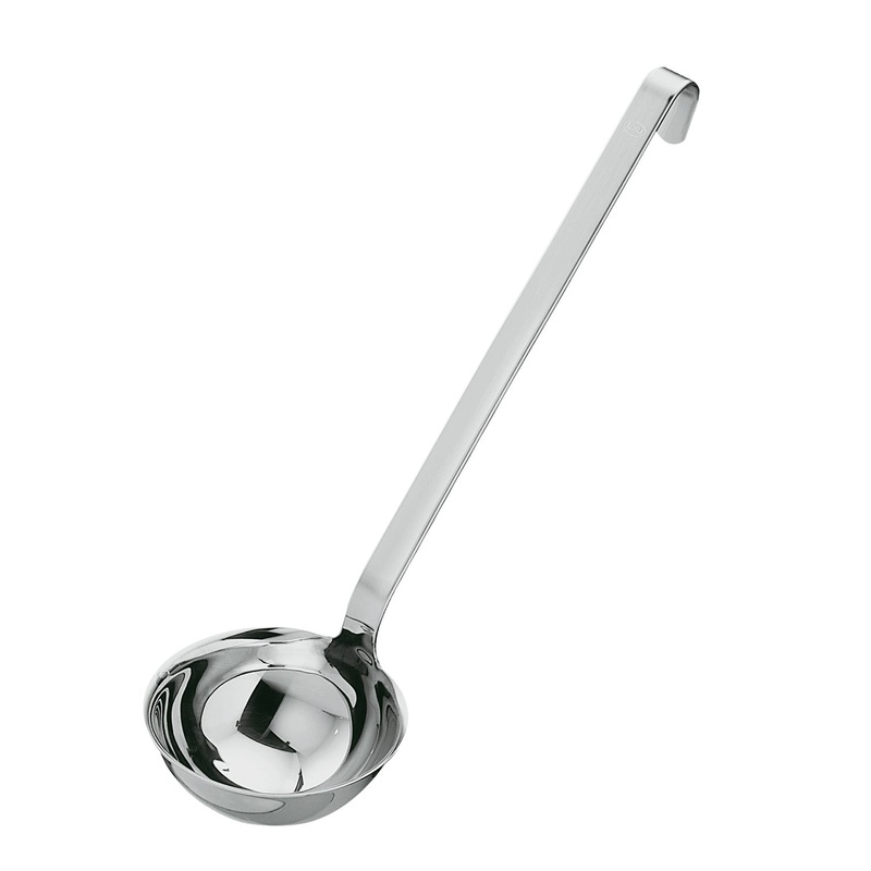 Rosle Stainless Steel Ladle With Hook Handle and Pouring Rim, 5.4-ounce