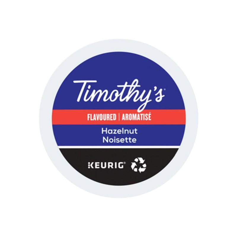 Timothy’s Hazelnut K-Cup Recyclable Pods (Case of 96)