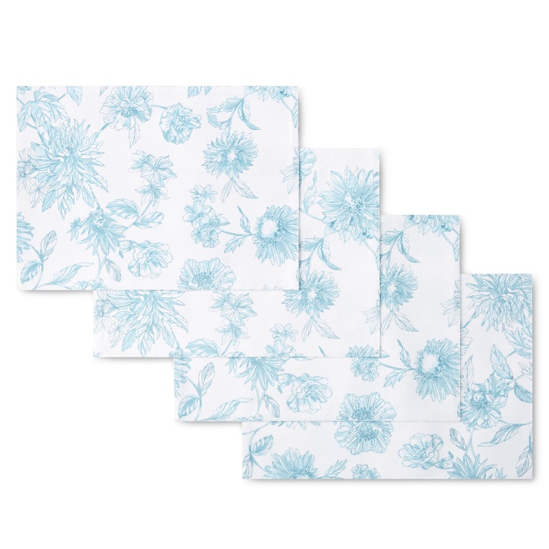 Botanical Floral Placemat Set of 4