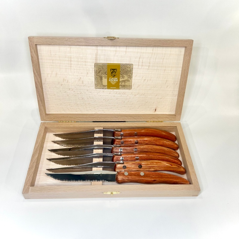 Claude Dozorme Berlingot Steak Knives – Exotic Wood