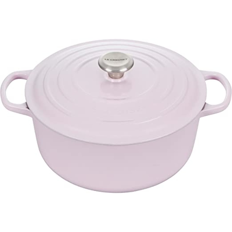 Le Creuset 7 1/4 Qt. Signature Round Dutch Oven w/Stainless Steel Knob – Shallot- Personalized Engraving Available