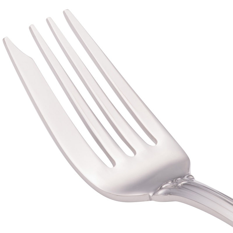 Walco 9514 Sentry 7 1/16″ 18/10 Stainless Steel Extra Heavy Weight Flat Handle Fish Fork – 12/Pack